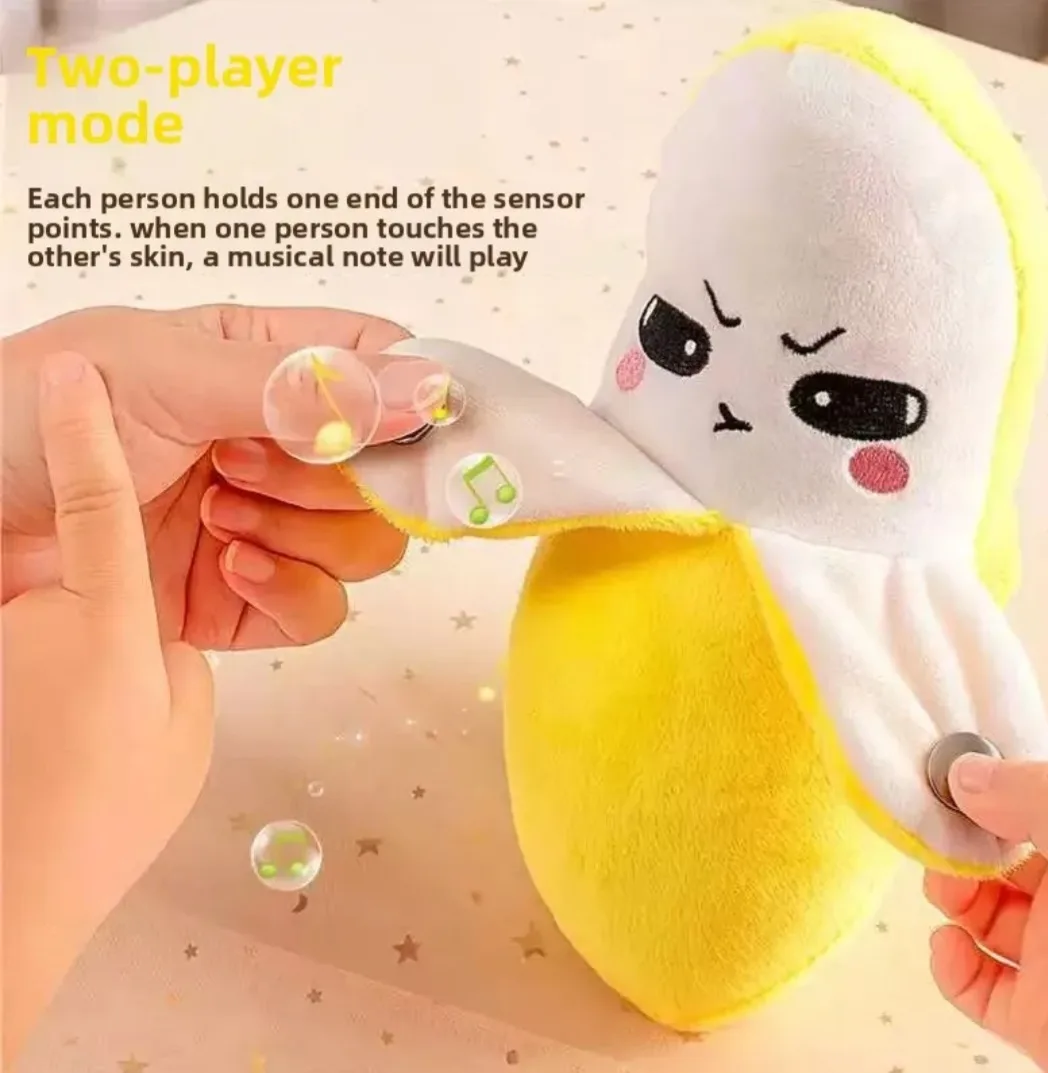 Interactive Musical Plush Fruit Toy Banana Strawberry Carrot Sensing Rhythm