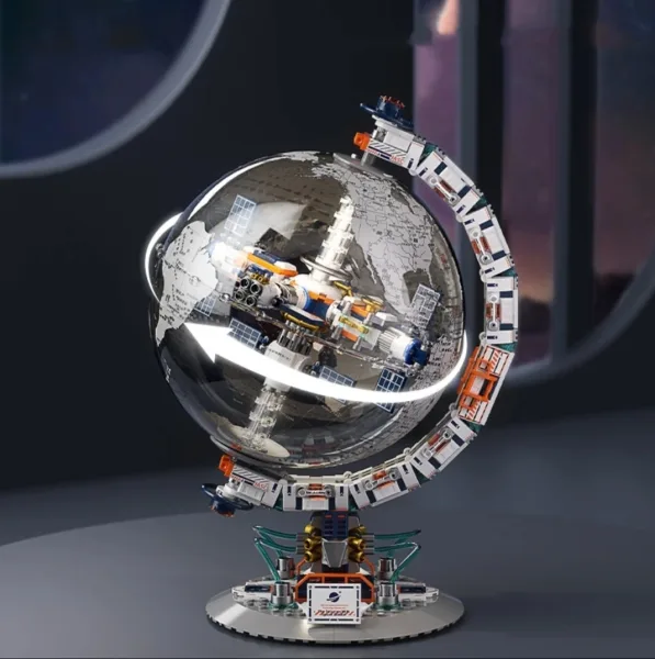 Space Dawn Globe Creative Building Block Educational Model Decoration Toy for Kids & Boys