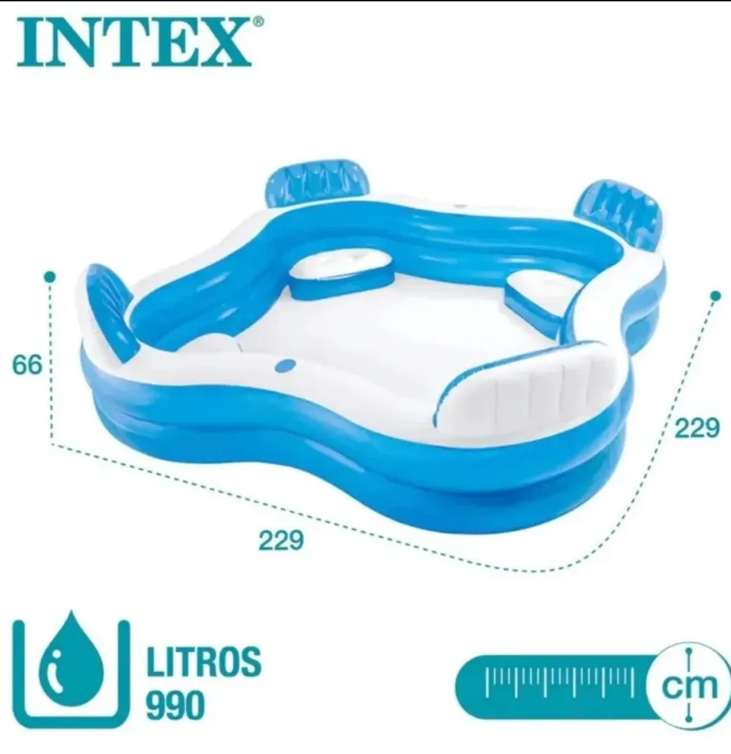 INTEX Swim Center Family Lounge Pool 2.29 x 2.29 x 0.66m