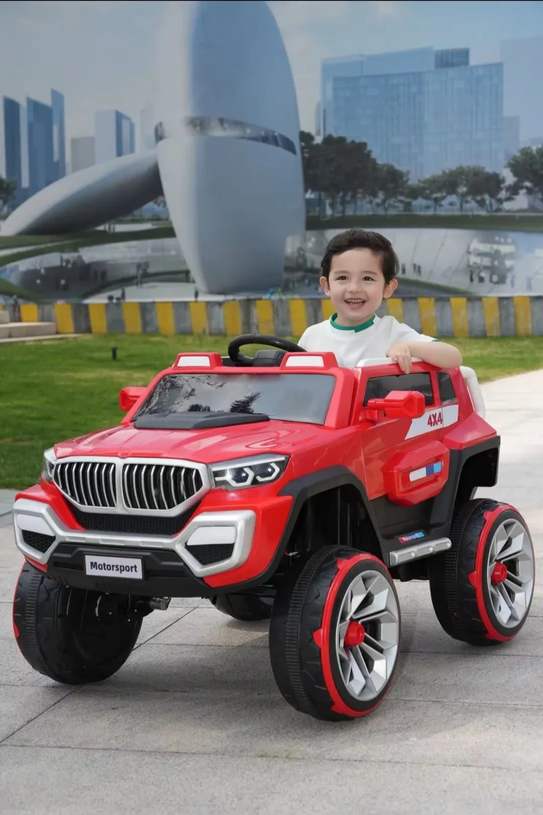 12V Electric Ride-On Cars Battery-Powered with Music & Light f