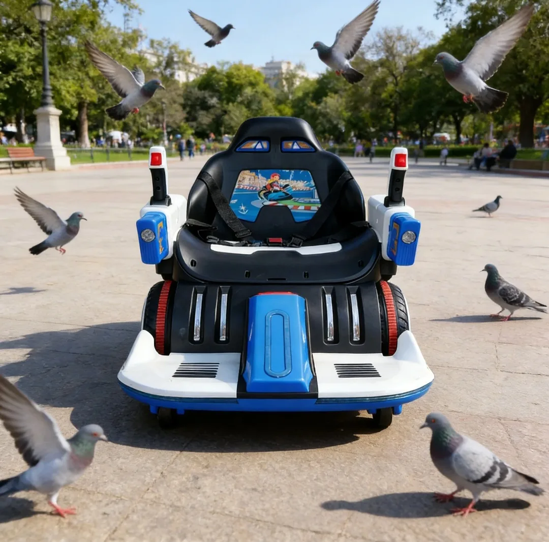 Children's Drift Car Four-wheel Balance Remote Control Stroller Ride-On