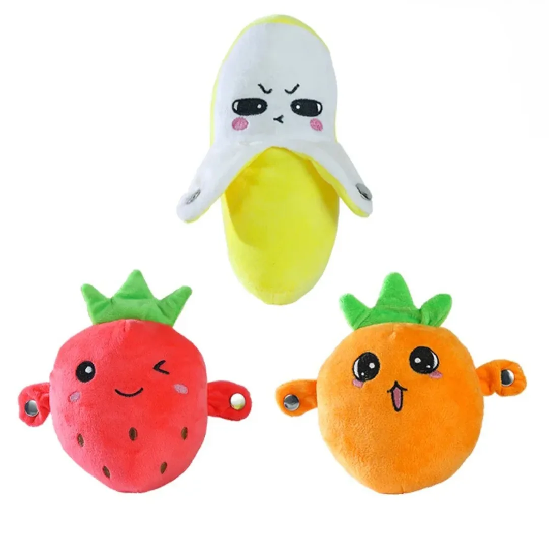 Interactive Musical Plush Fruit Toy Banana Strawberry Carrot Sensing Rhythm